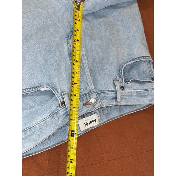 AGOLDE PARKER Jeans Button Fly Straight Cropped Relaxed Pivot Light Wash 26 - Picture 9 of 11